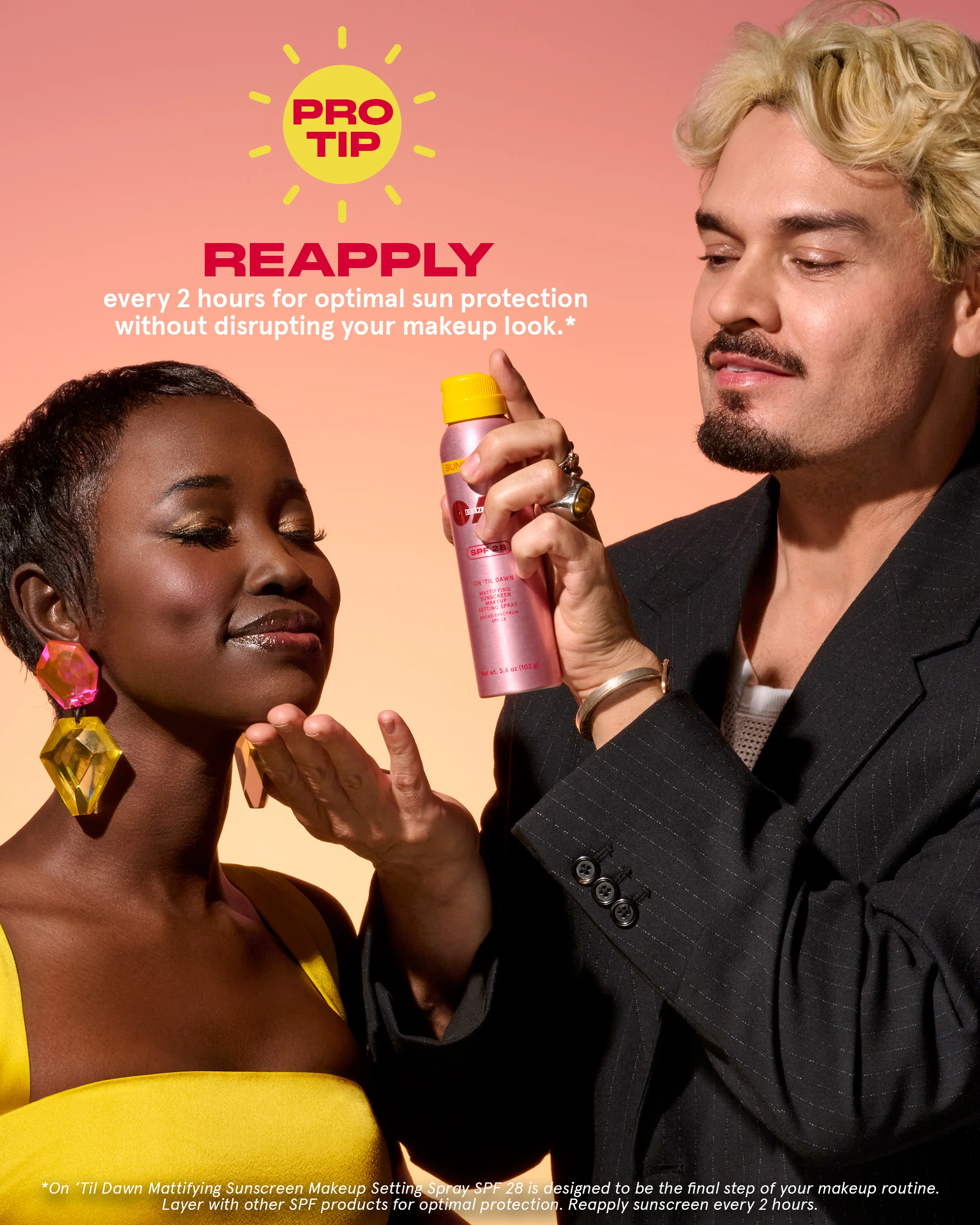 On ’Til Dawn Mattifying Sunscreen Makeup Setting Spray SPF 28 Full-Sized - Image 8