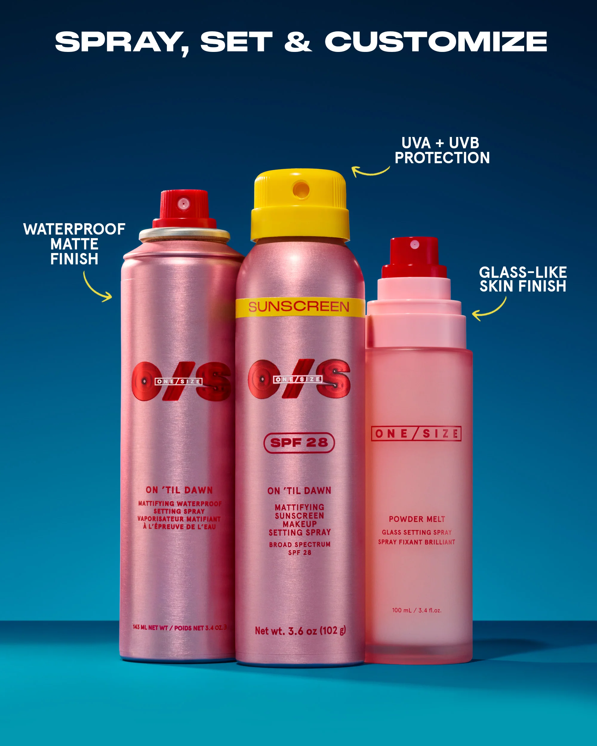 On ’Til Dawn Mattifying Sunscreen Makeup Setting Spray SPF 28 Full-Sized - Image 10