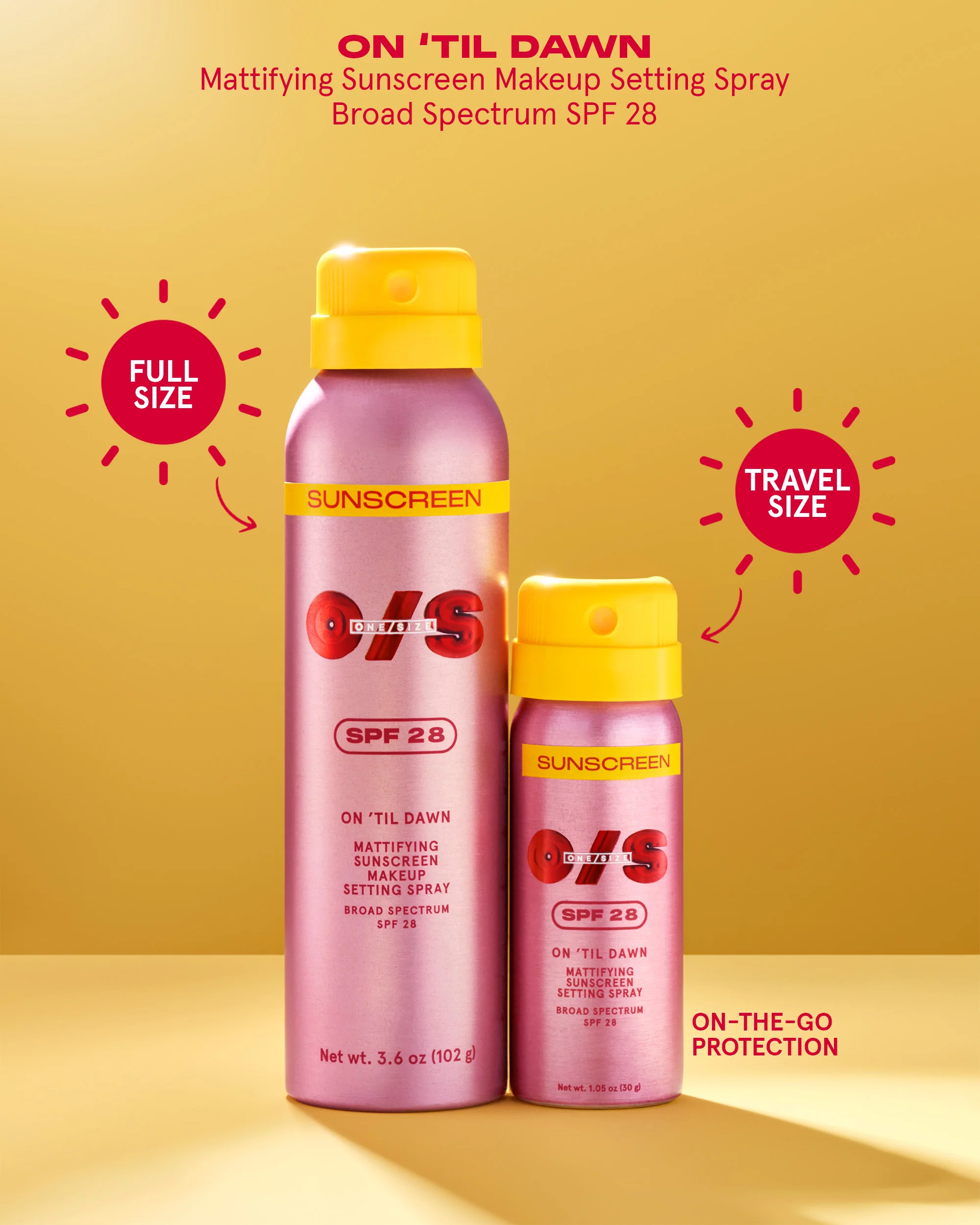 On ’Til Dawn Mattifying Sunscreen Makeup Setting Spray SPF 28 Full-Sized - Image 12
