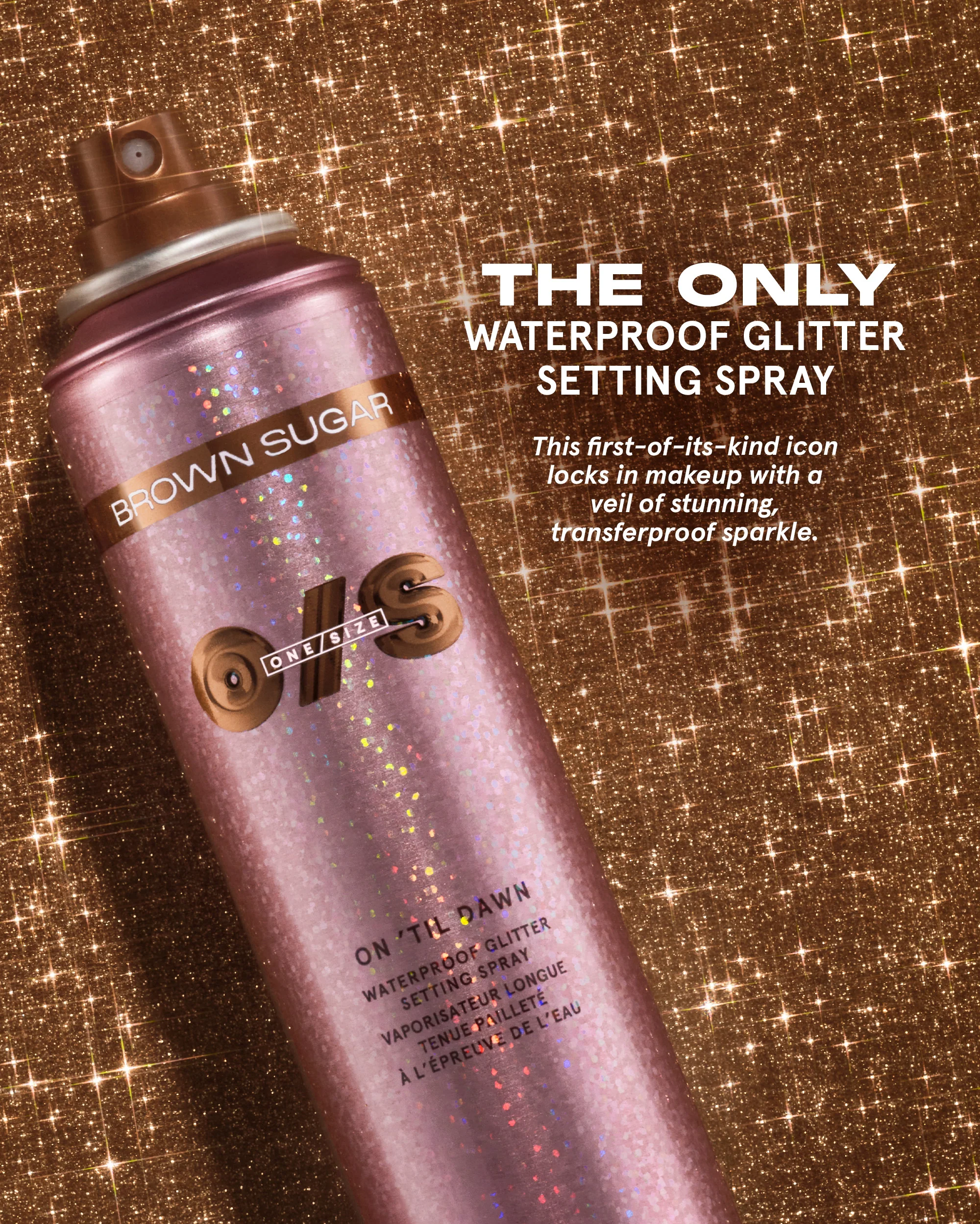 On ‘Til Dawn Waterproof Glitter Setting Spray In Brown Sugar - Image 9